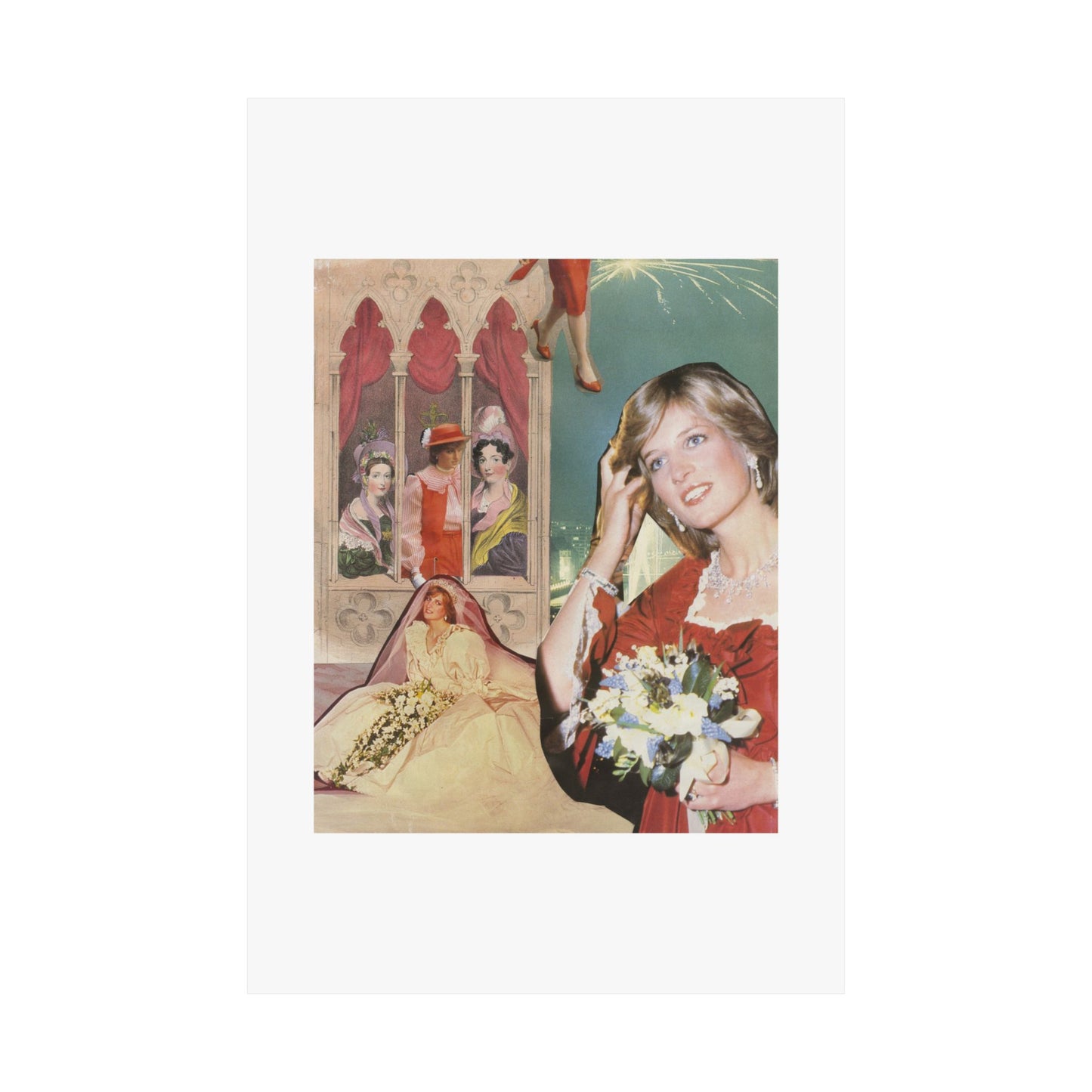 Princess Diana Collage Poster