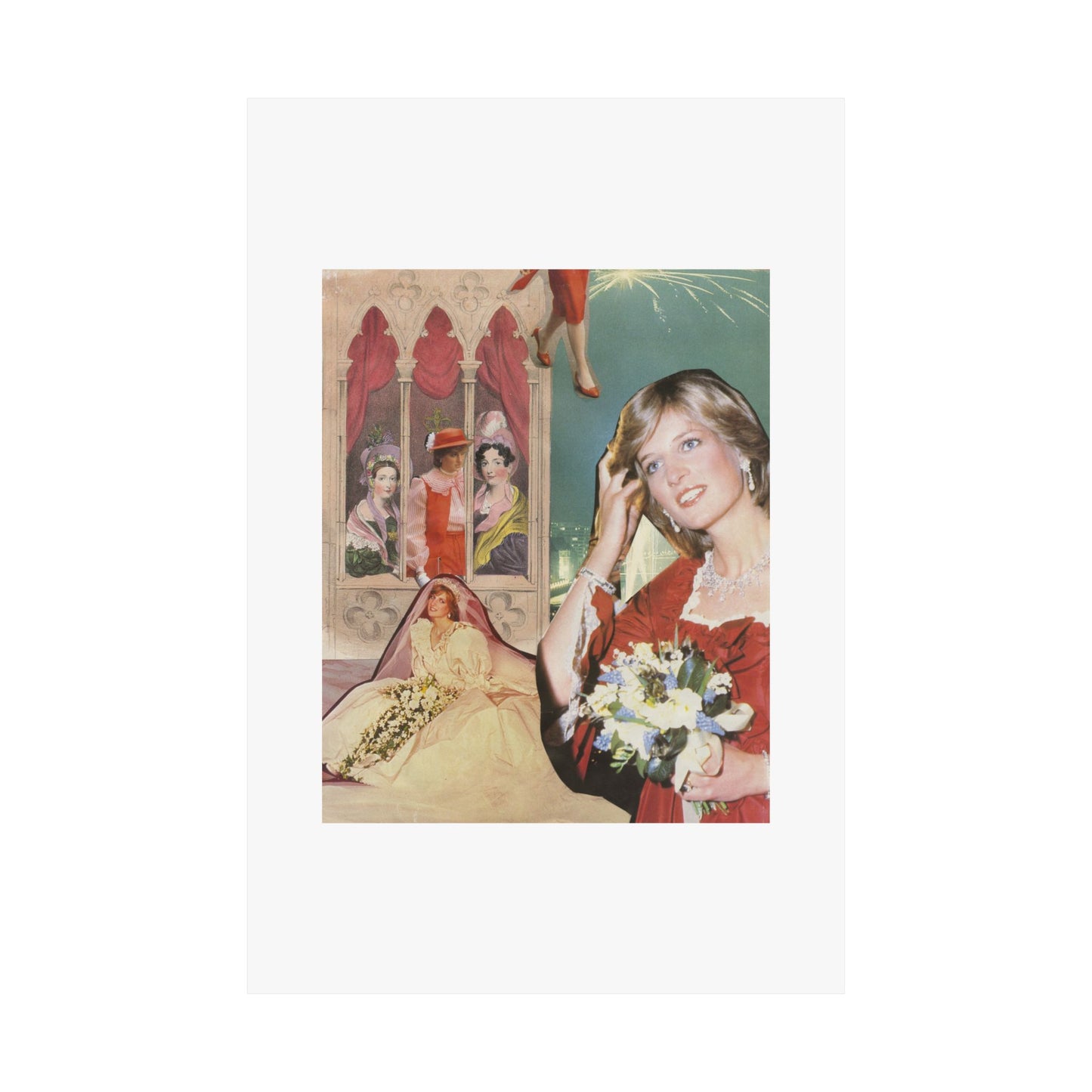 Princess Diana Collage Poster