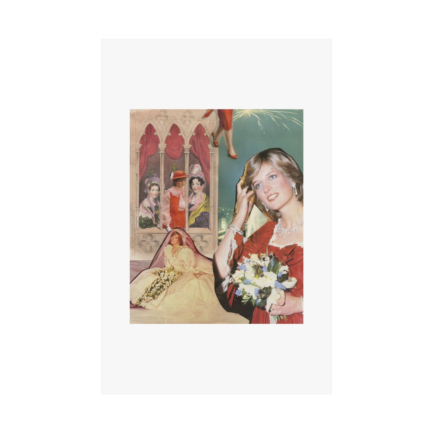 Princess Diana Collage Poster