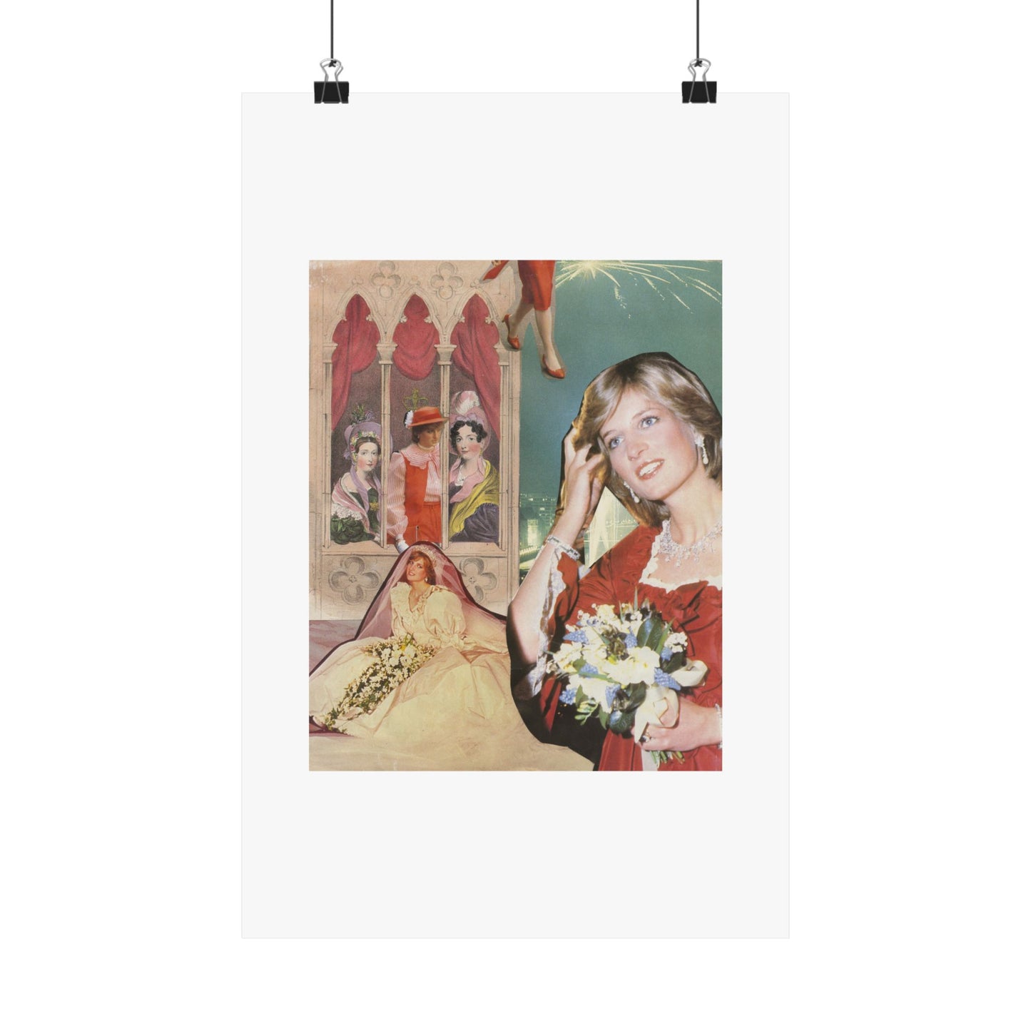 Princess Diana Collage Poster