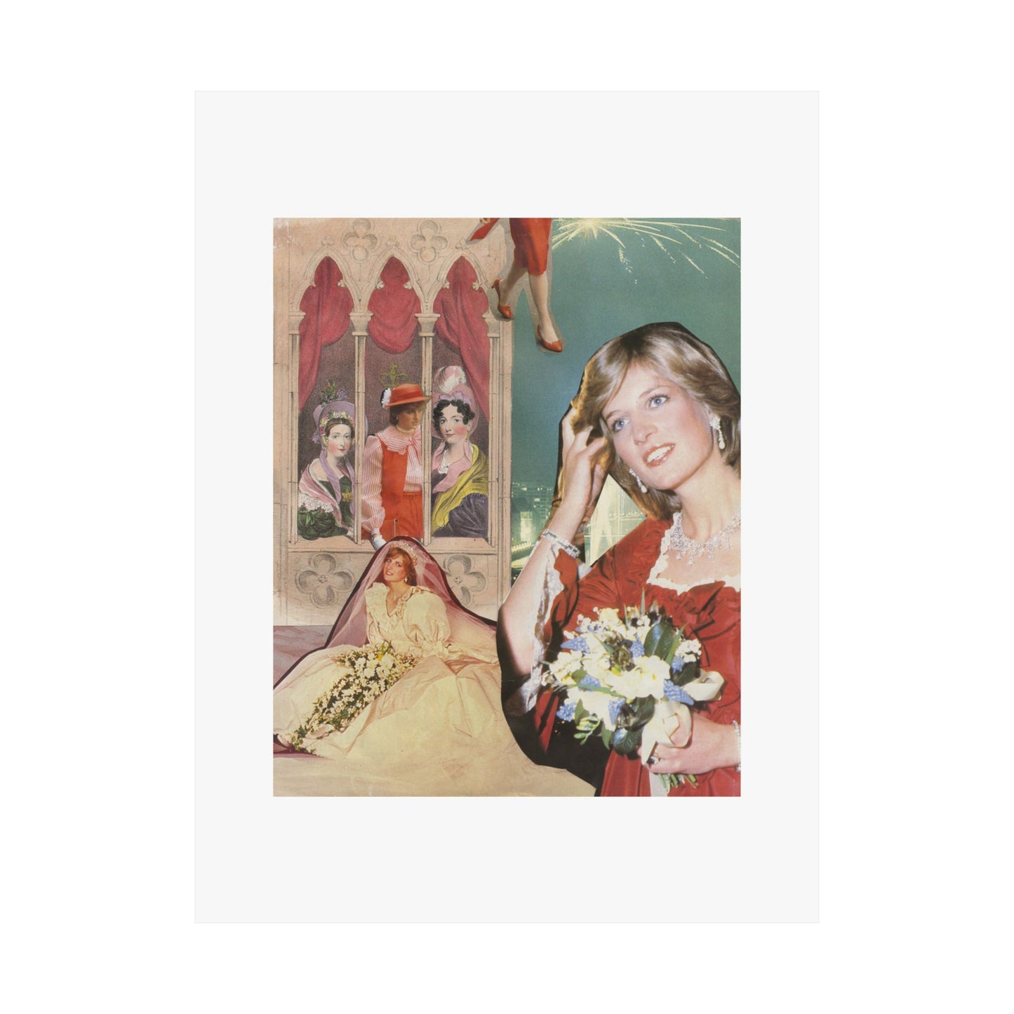 Princess Diana Collage Poster